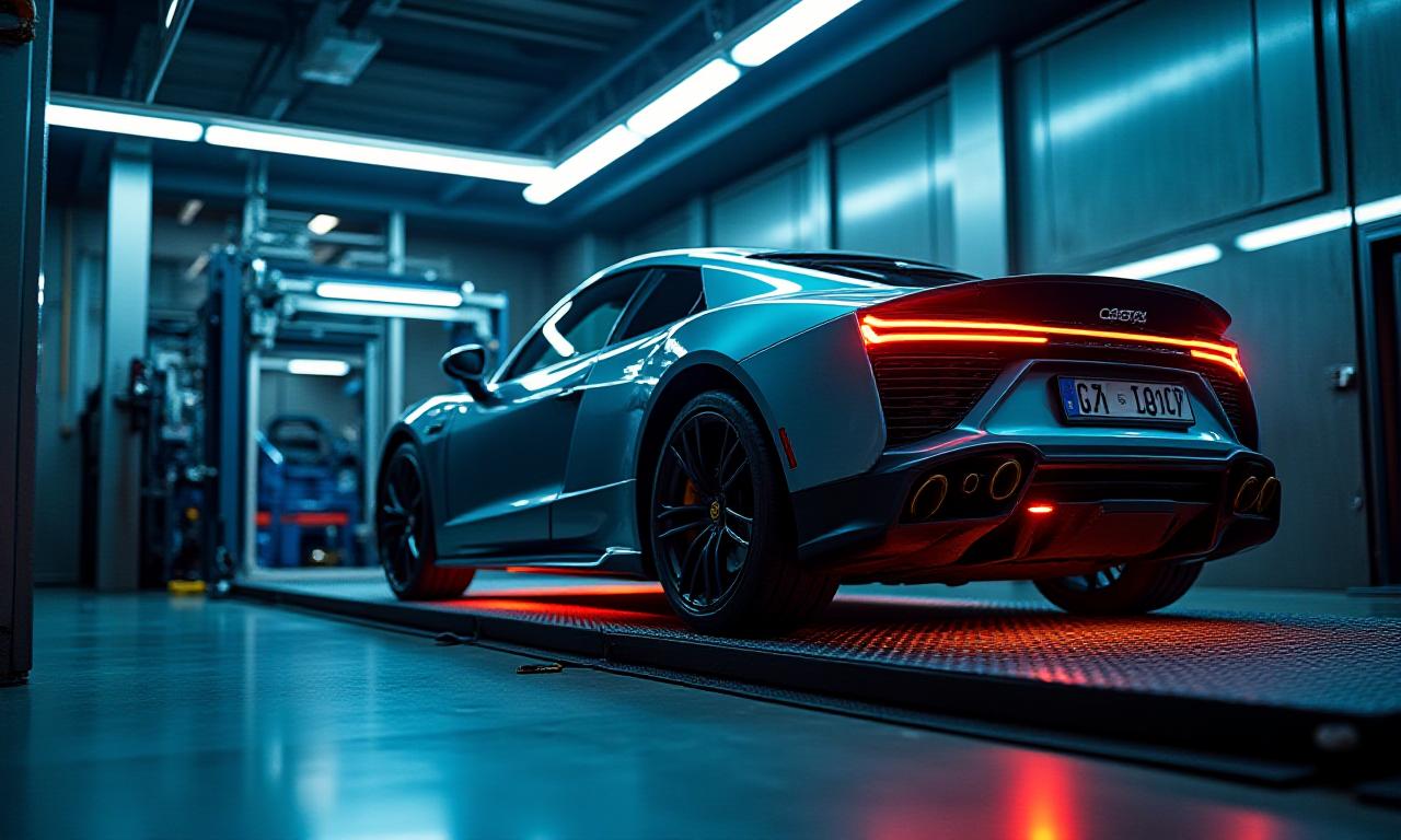 シャシダイナモによるエンジンチューニングの測定